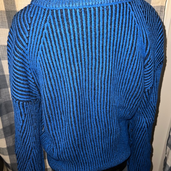 No Boundaries Junior Plaited Pullover Sweater Vendor Blue - Picture 7 of 9